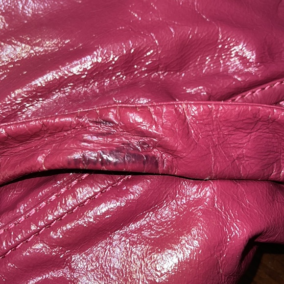 Marc by Marc Jacobs Shoulder Bag Purse Optional Chain Patent Leather Pink/Purple - Picture 16 of 16